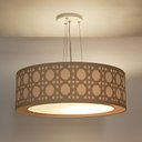 Ver imagem 2 de Luminária de Teto Pendente Palha Cúpula Dupla Cru 50x16