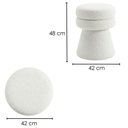 Ver imagem 3 de Puff Organico Cave 48x42 cm Base Giratoria Boucle Tce 1010 Moll