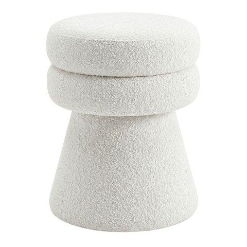Puff Organico Cave 48x42 cm Base Giratoria Boucle Tce 1010 Moll
