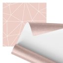 Ver imagem 1 de Papel de Parede Adesivo Rosa Minimalista Geométrico 2,80m