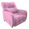POLTRONA RECLINAVEL COM PORTA REVISTA DO PAPAI MAMAE IMPERIO - COR ROSA - 1