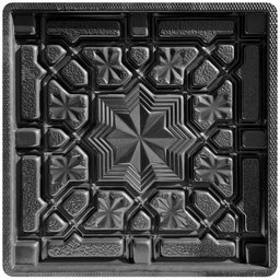 Forma 3d Gesso e Cimento Abs - Sultan 50x50 - 3