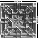 Ver imagem 7 de Forma 3d Gesso e Cimento Abs - Sultan 50x50