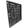 Forma 3d Gesso e Cimento Abs - Sultan 50x50 - 5