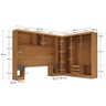 Guarda-roupa Casal Modulado Soberano 11 Portas 5 Gavetas Cinamomo/chumbo - Panorama Móveis - 4