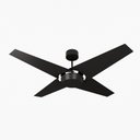 Ver imagem 1 de Ventilador de Teto Natuvent Callis No Light 4 Pás Madeira Preto 127v