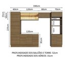 Ver imagem 4 de Armário de Cozinha Completa 330cm Rustic Stella Madesa 07