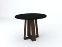 Ver imagem 1 de Mesa De Jantar Redonda Isabela 1,35M Alamo/Preto - New Ceval