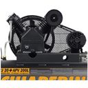 Ver imagem 2 de Compressor de Ar 20 Pés 200 Litros Trifásico de Alta Pressão Industrial - CHIAPERINI-CJ20+