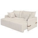 Ver imagem 3 de Sofá Cama Retrátil 180cm Essence D05 Linho Cru/camel - Mpozenato