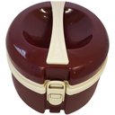 Ver imagem 1 de Termoprato 1,5l Marmita Prato Triplo Térmico Alça Microondas Bordô