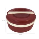 Ver imagem 4 de Termoprato 1,5l Marmita Prato Triplo Térmico Alça Microondas Bordô