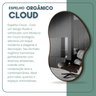 Espelho Orgânico 60x40cm Moldura em Couro Ecológico Cloud - 4