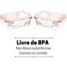 Kit Potes De Vidro Herméticos 2 Peças Retangular 370ml - 5