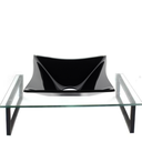 Ver imagem 1 de Kit Cuba de Vidro + Tampo + Suporte - Gabinete P/ Banheiros:preto