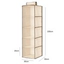Ver mais imagens de Sapateira Suspensa 5 Prateleiras Organizador Closet Armario Dobravel Compacta Multiuso Vertical TNT
