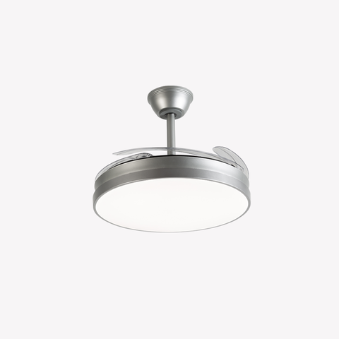 Luminária e Ventilador Retrátil de Teto 60w Bivolt Air Lite:prata