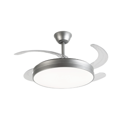 Luminária e Ventilador Retrátil de Teto 60w Bivolt Air Lite:prata - 2