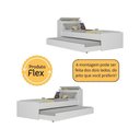 Ver imagem 4 de Bicama com Colchões Inclusos Baú Embutido e Sapateira Multimóveis Mp4363 Branco