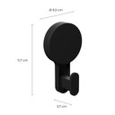 Ver imagem 3 de Gancho 6,5x3,7x11,7cm com Adesivo Preto Fosco - Ad4/gan*pr-fos - Astra