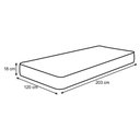 Ver imagem 4 de Colchão Solteiro Castor Sleep Max Espuma D45 120x203x18cm Branco/Azul -