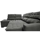 Ver imagem 5 de Sofá de Canto Esquerdo 2,65x2,30m Retrátil e Reclinável com Molas Ensacadas Cama inBox Nobre