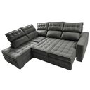 Ver imagem 6 de Sofá de Canto Esquerdo 2,65x2,30m Retrátil e Reclinável com Molas Ensacadas Cama inBox Nobre