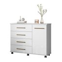 Ver imagem 2 de Cômoda 4130 01 Porta 04 Gavetas Flora Branco Demóbile
