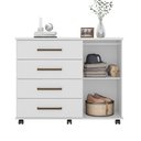 Ver imagem 3 de Cômoda 4130 01 Porta 04 Gavetas Flora Branco Demóbile