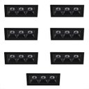 Ver imagem 1 de 7 Spot Triplo Micro LED Embutido Downlight 3000k Preto BET58