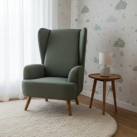 Poltrona de Amamentação Fixa com 4 Pés Teodora