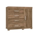 Ver imagem 1 de Cômoda Casal Havana 1.4 Plus 1 Porta e 4 Gavetas c/ Pés Atacama - Santos Andirá