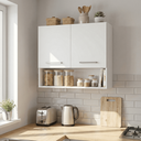 Ver imagem 1 de Armário de Parede Suspenso com Prateleira e Nicho para Cozinha