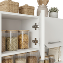 Ver imagem 3 de Armário de Parede Suspenso com Prateleira e Nicho para Cozinha