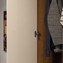 Ver imagem 5 de Guarda Roupa Armário Encanto com 1 Gavetao 2 Portas e Pés Estilo Retrô - Cinamomo/Offwhite
