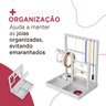 Porta Joias em Plástico Abs - Organização com Estilo- Bijuterias/joias/organizador/expositor- Branco - 6