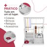 Porta Joias em Plástico Abs - Organização com Estilo- Bijuterias/joias/organizador/expositor- Branco - 5