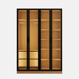 Guarda-roupa 4 Portas Reflecta com Led 100% Mdf Orion Cabecasa Madeiramadeira - 11