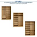 Ver imagem 4 de Guarda-Roupa Planejado 4 Portas Reflecta com LED 100% MDF Orion CabeCasa MadeiraOriginals Marrom/Olmo