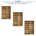 Ver imagem 5 de Guarda-roupa 4 Portas Reflecta com Led 100% Mdf Orion CabeCasa MadeiraOriginals