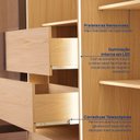 Ver imagem 6 de Guarda-Roupa Planejado 4 Portas Reflecta com LED 100% MDF Orion CabeCasa MadeiraOriginals Marrom/Olmo