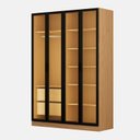 Ver imagem 2 de Guarda-Roupa Planejado 4 Portas Reflecta com LED 100% MDF Orion CabeCasa MadeiraOriginals Marrom/Olmo