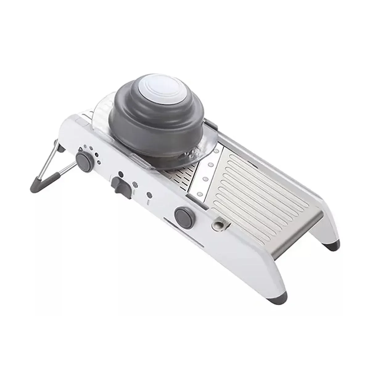 Cortador Ralador Fatiador Legumes Verduras Mandoline Inox Cor:branco