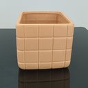 Ver imagem 6 de Vaso Decorativo Enfeite Planta Aparador Cerâmica 13x15x15cm Nude