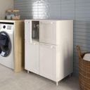 Ver imagem 6 de Aparador Buffet Multiuso 70 Cm 4 Portas Bertolini
