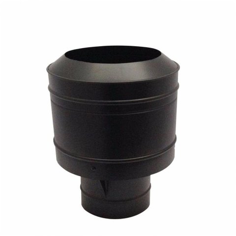 Chapéu Preto Tipo Canhão Sputinik Chaminé 130 Mm de Diâmetro