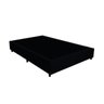 Cama Box Casal Colchão Molas Pocket One Side Caribe Luckspuma + Box Suede 61x138x188 Preto - 2