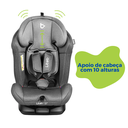 Ver imagem 6 de Cadeirinha Cadeira de Bebê para Auto Carro 0 a 36kg Isofix 360° G0g1g2g3 Infantil Cinza Cinto