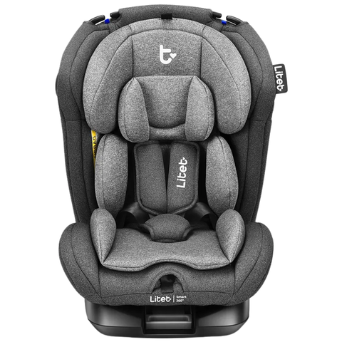 Cadeirinha Cadeira de Bebê para Auto Carro 0 a 36kg Isofix 360° G0g1g2g3 Infantil Cinza Cinto