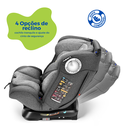 Ver mais imagens de Cadeirinha Cadeira de Bebê para Auto Carro 0 a 36kg Isofix 360° G0g1g2g3 Infantil Cinza Cinto